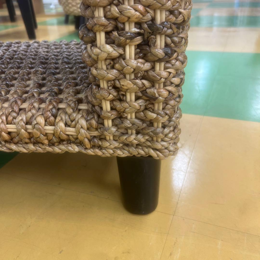 3518 アジアン家具ガラステーブル