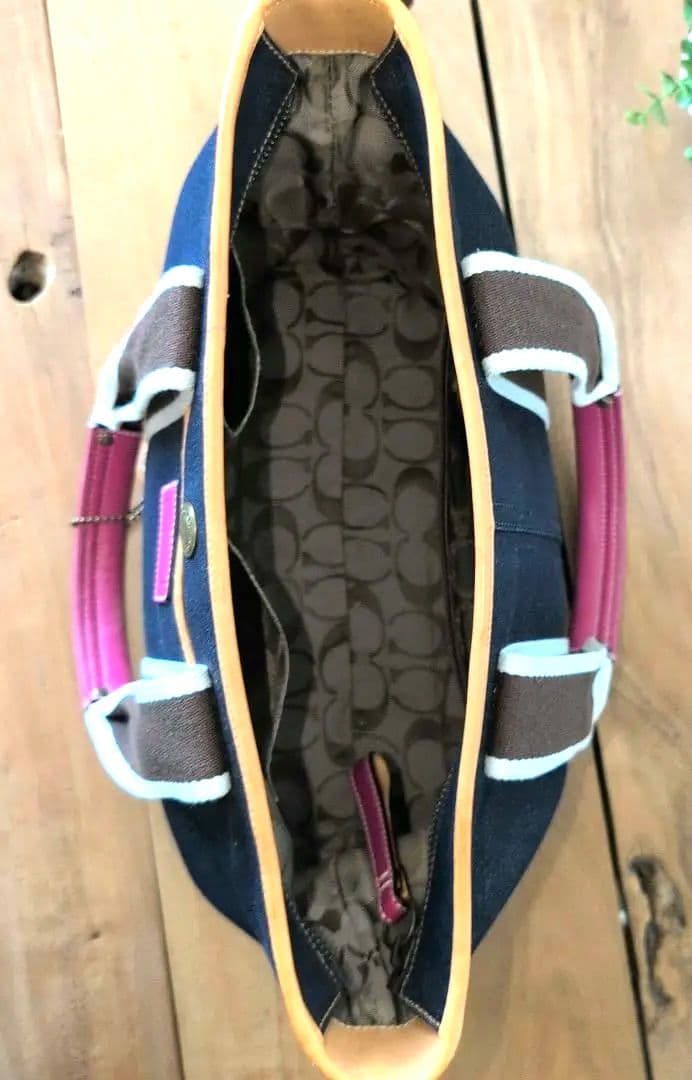COACH☆デニムトートバッグ