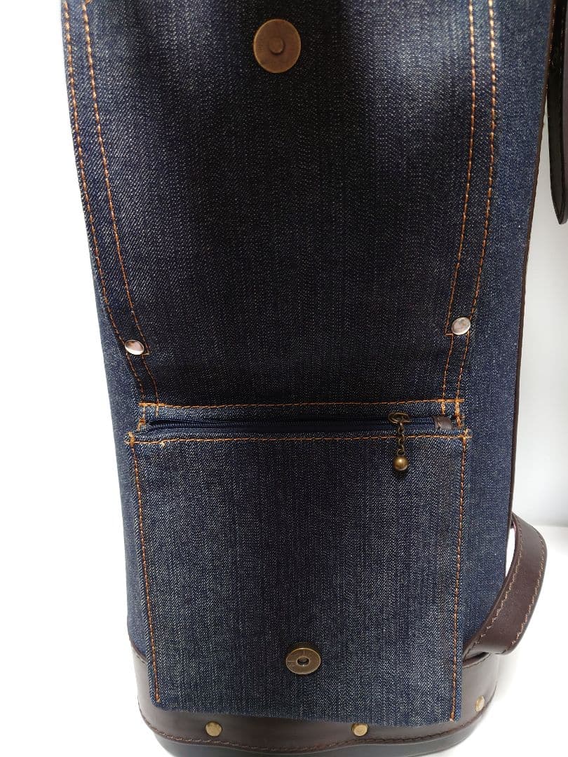 極上極美品✨EVISU＆GOLF デニム キャディバッグ フード一体型初期モデル