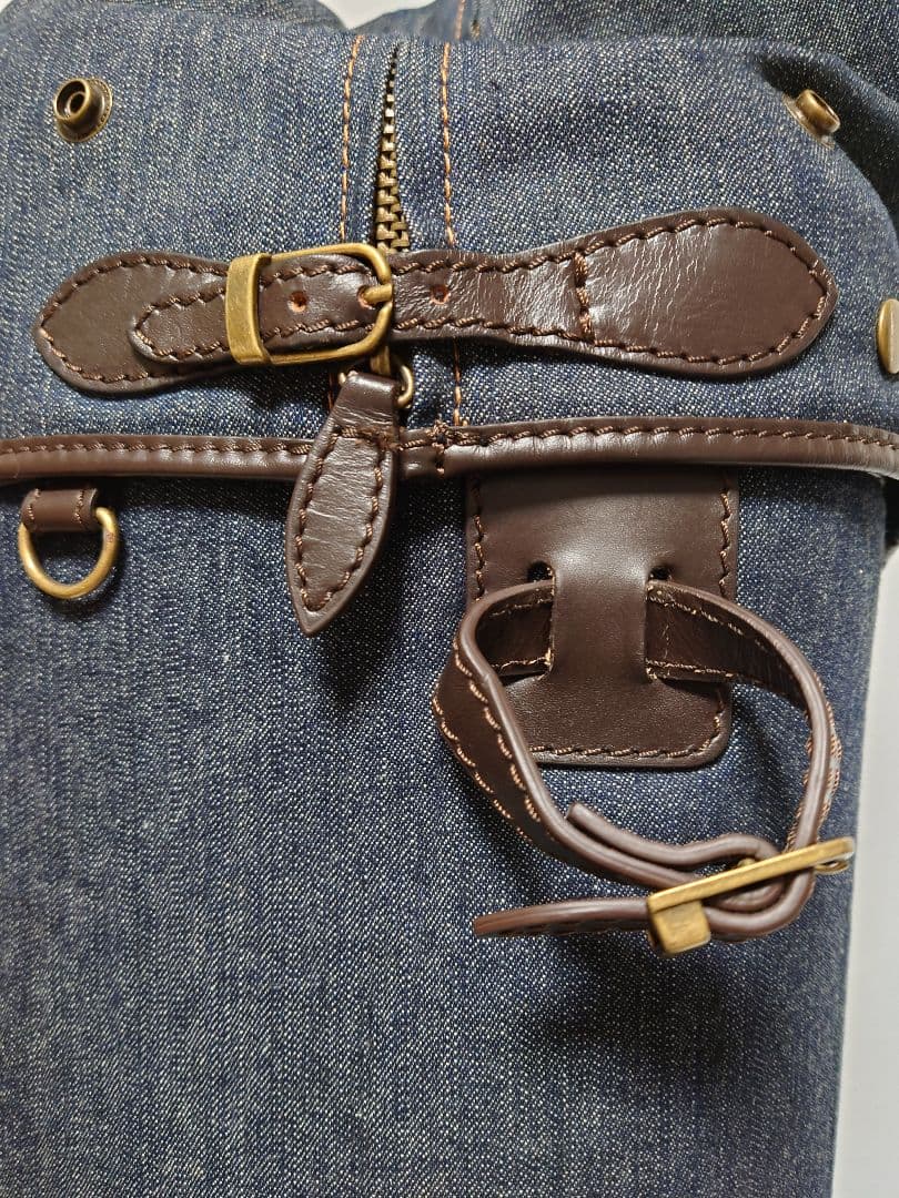 極上極美品✨EVISU＆GOLF デニム キャディバッグ フード一体型初期モデル