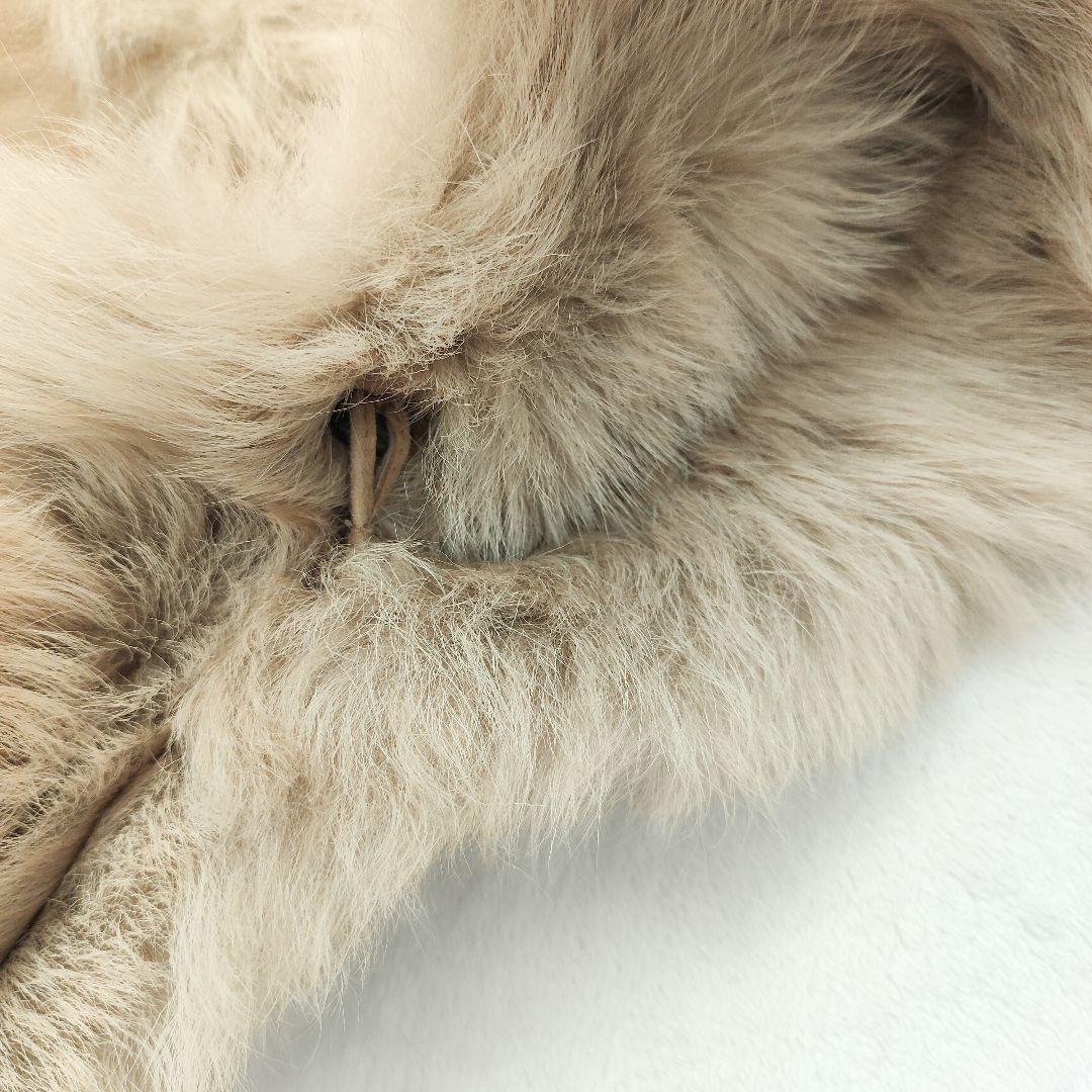 まゆな 新品 リアルムートンポンチョ2way 羊革ラム シープスキン