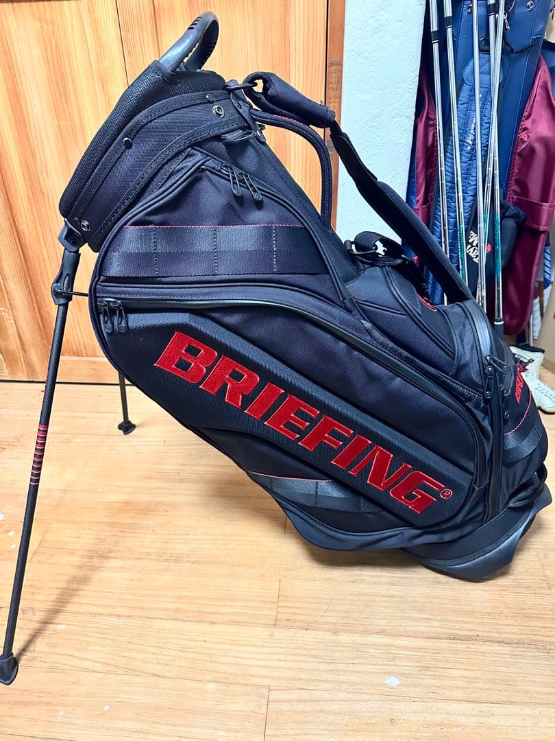 BRIEFING CR-10 キャディバッグ ブラック/レッド