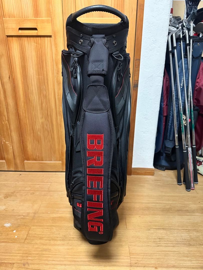 BRIEFING CR-10 キャディバッグ ブラック/レッド