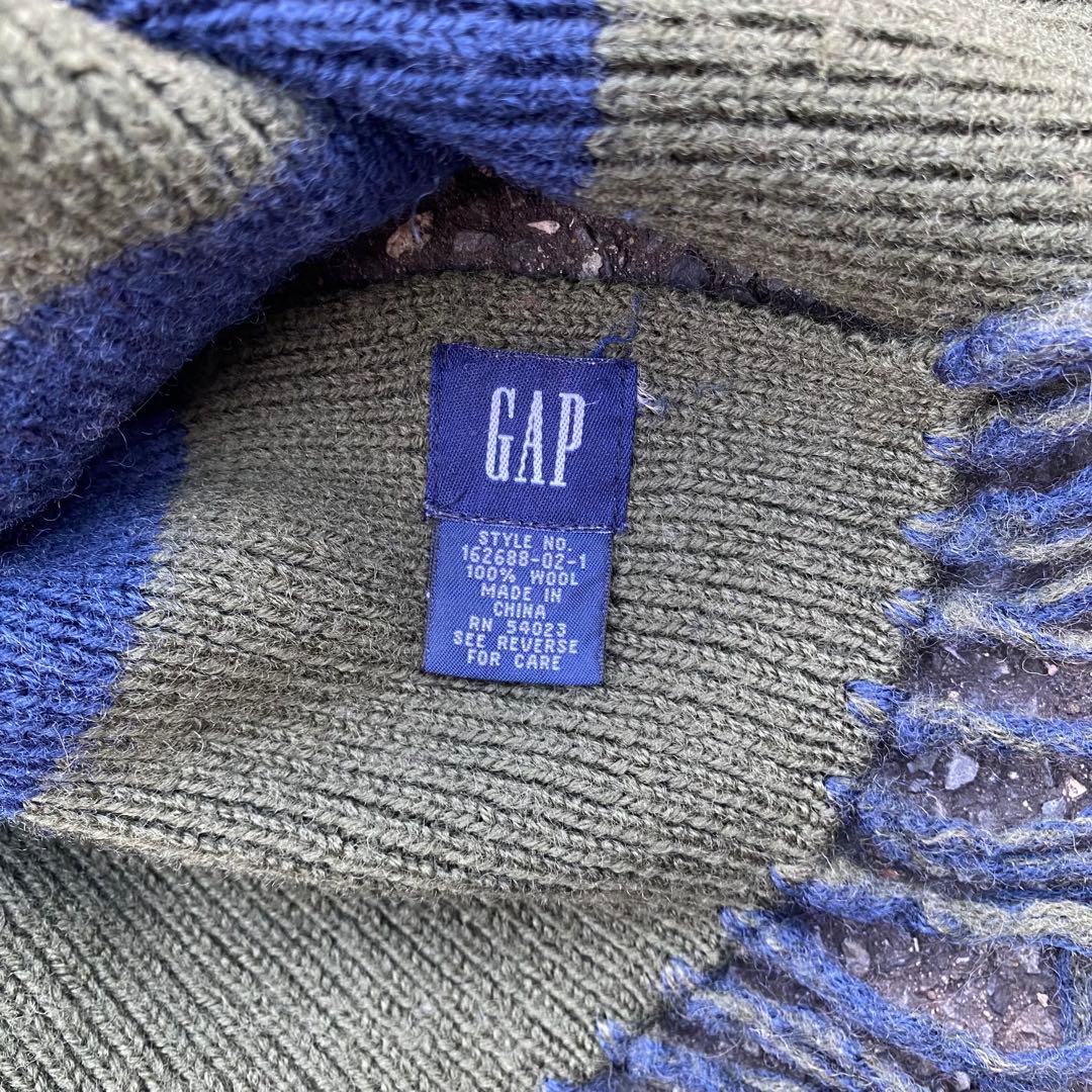 90s old gap ネイビー ボーダー マフラー アーカイブ cityboy