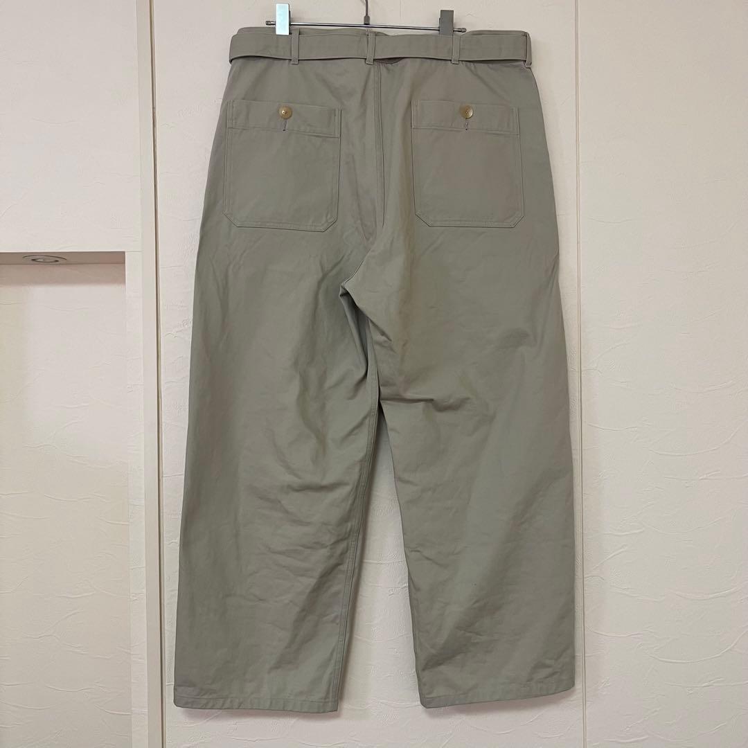 パンツ AURALEE HEAVY CHINO CLOTH BELTED PANTS