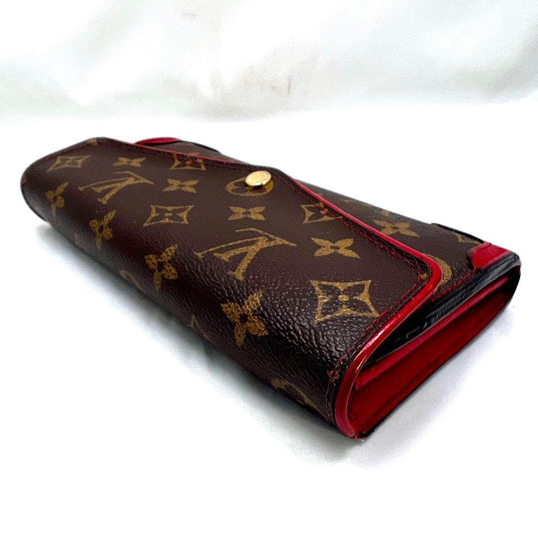 ルイヴィトン レティーロ モノグラム 新型ポルトフォイユサラ レッド