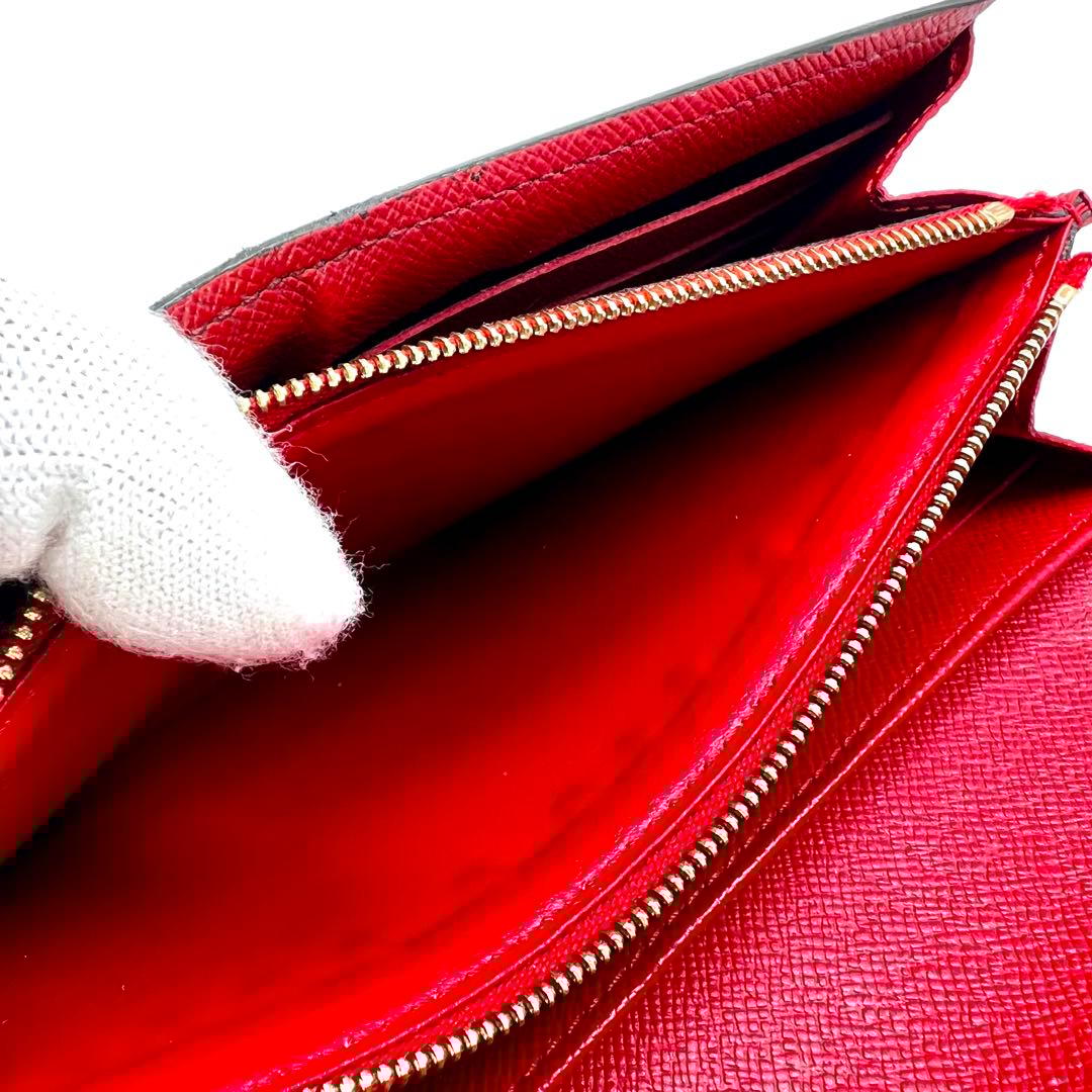 ルイヴィトン レティーロ モノグラム 新型ポルトフォイユサラ レッド