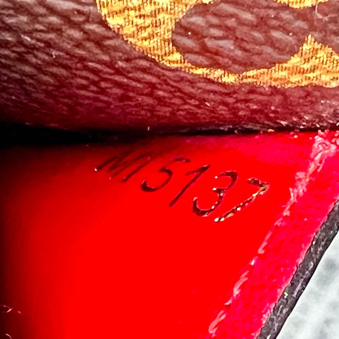 ルイヴィトン レティーロ モノグラム 新型ポルトフォイユサラ レッド