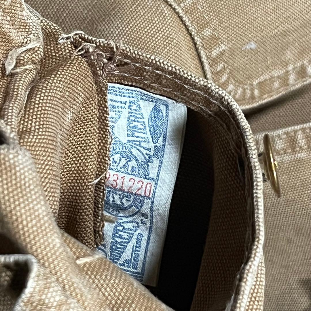 60s vintage Carhartt USA製 チョアコート ブラウン 36