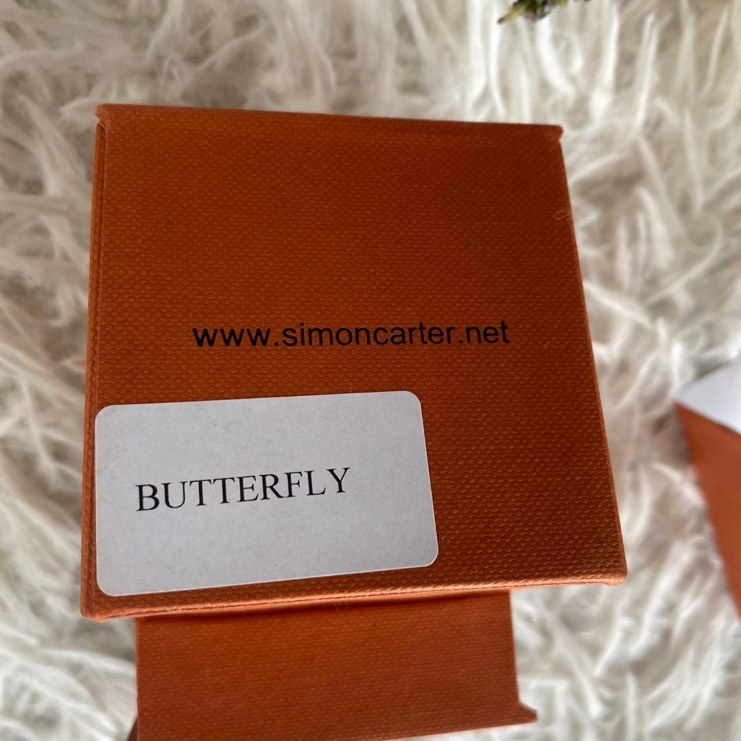 美品　SIMONCARTER/サイモンカーター　カフス　蝶