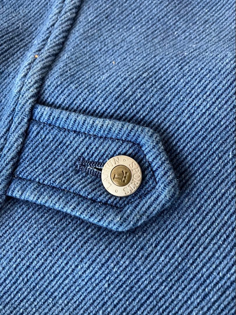 ランバン　デニムスーツセット（ジャケット・ベスト・パンツ）