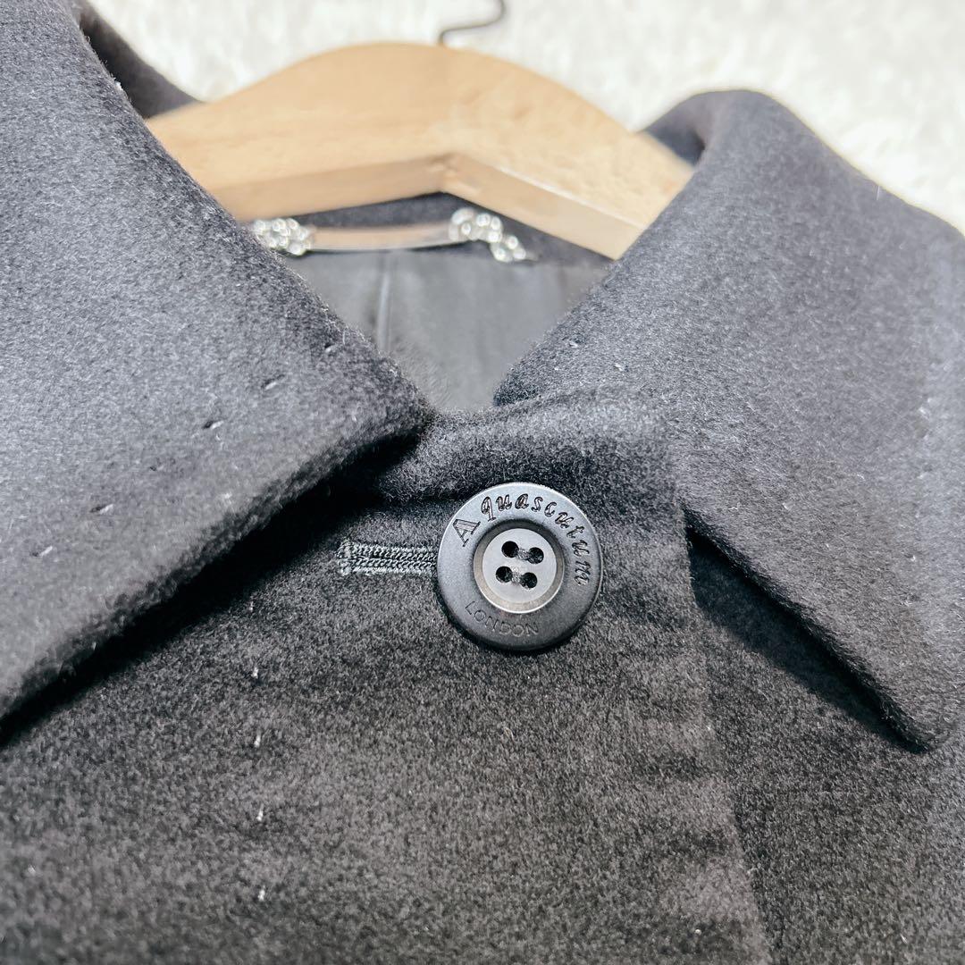 極美品✨Aquascutum カシミヤ100% ステンカラーコート サイズM