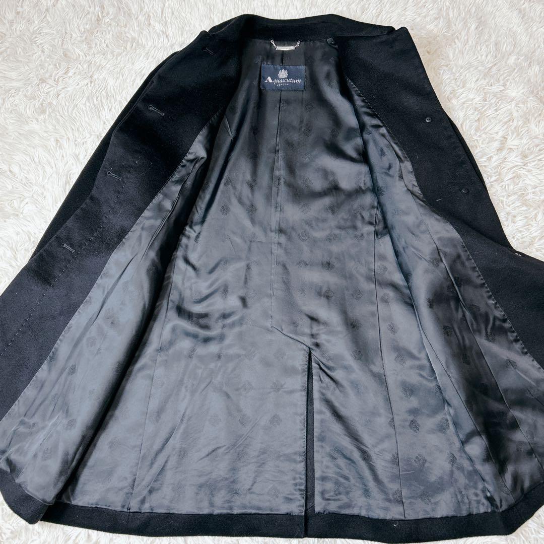 極美品✨Aquascutum カシミヤ100% ステンカラーコート サイズM