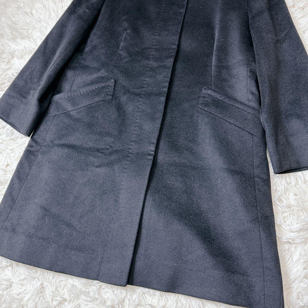 極美品✨Aquascutum カシミヤ100% ステンカラーコート サイズM