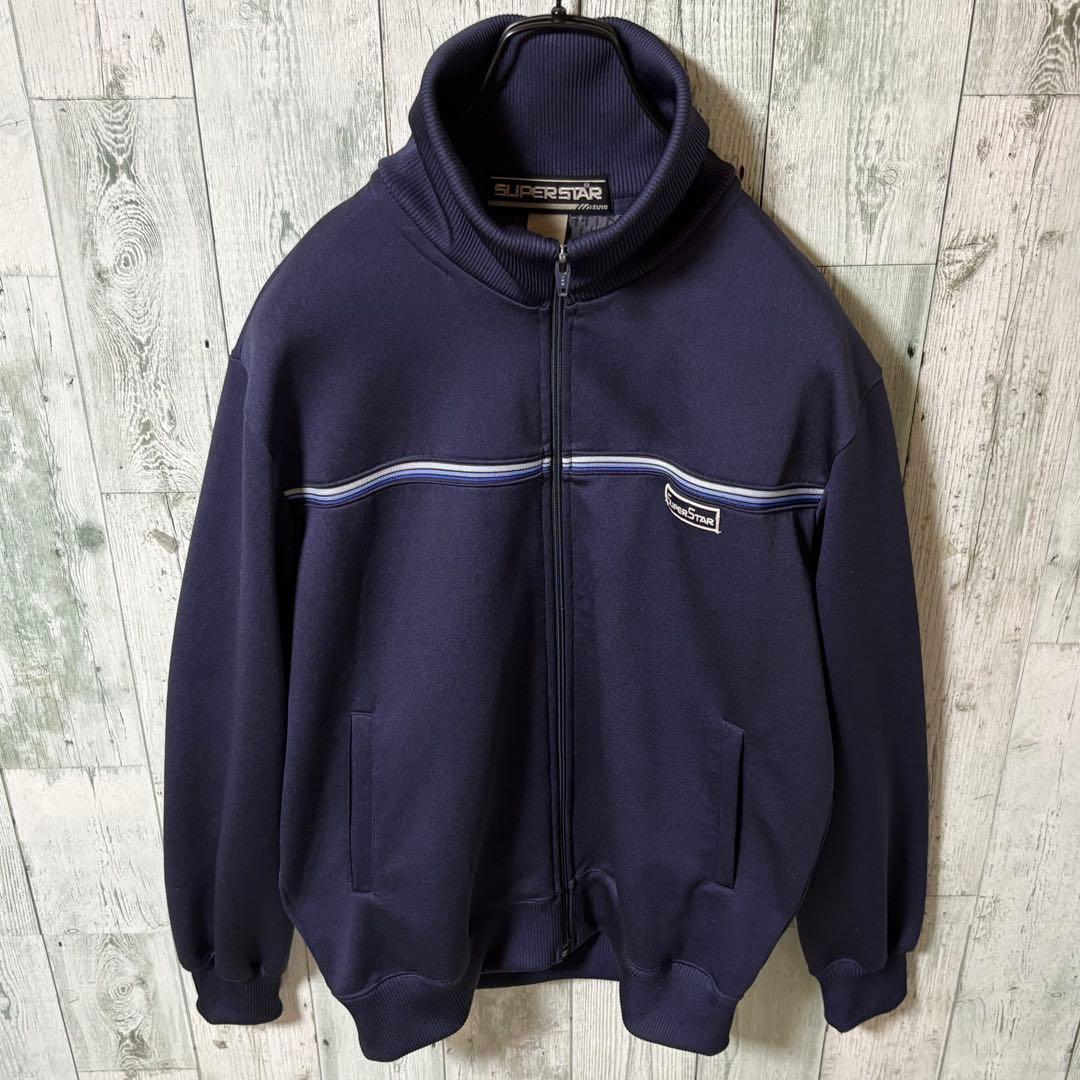 【※希少】ミズノ MIZUNO★刺繍ロゴ スリーライン トラックジャケット L