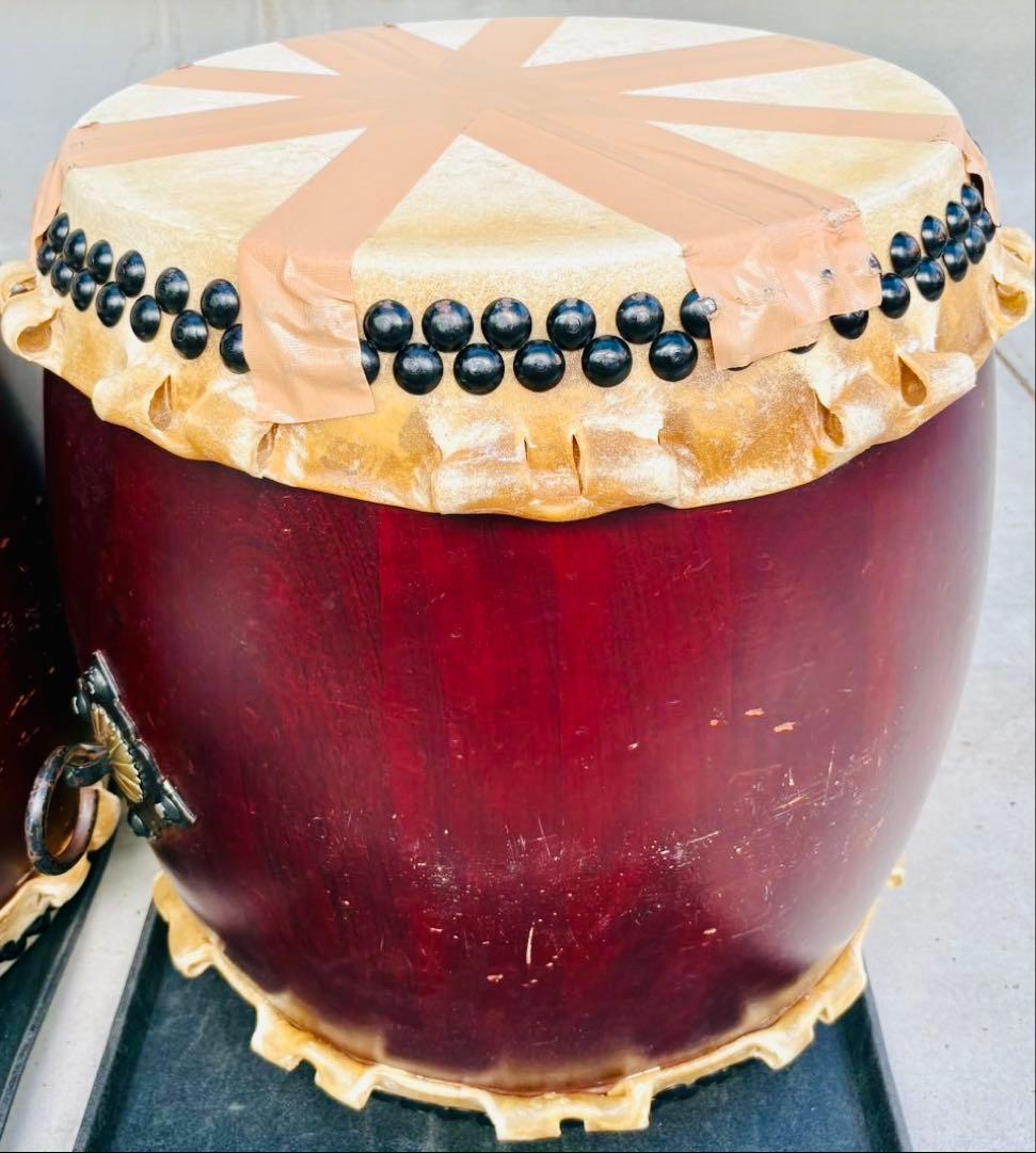 和太鼓 長胴 直径約45cm （約 1.5 尺） 練習用として十分使用可です!