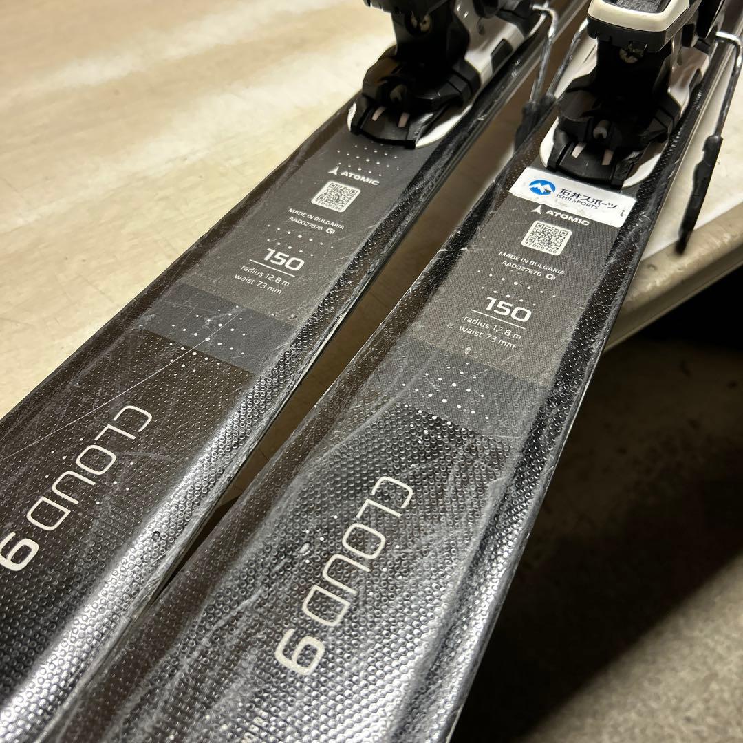 ATOMIC CLOUD9 スキー板 150cm ビンディング付き