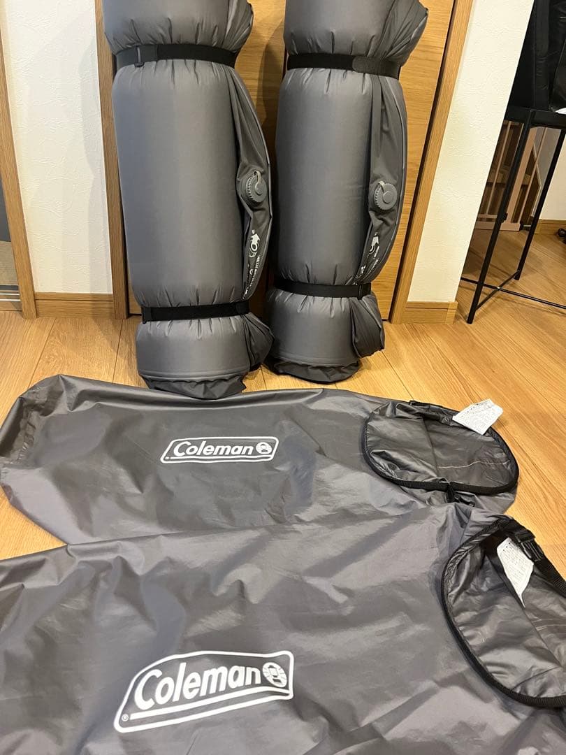 コールマンエアーマットインフレーターマット エアーベッド収納ケース付シングル2点