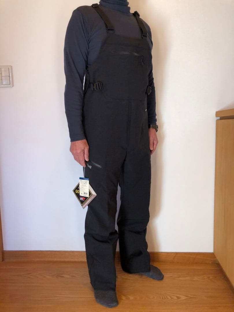 モンベル新品未使用パウダートラックビブ(男女兼用)XS/BK