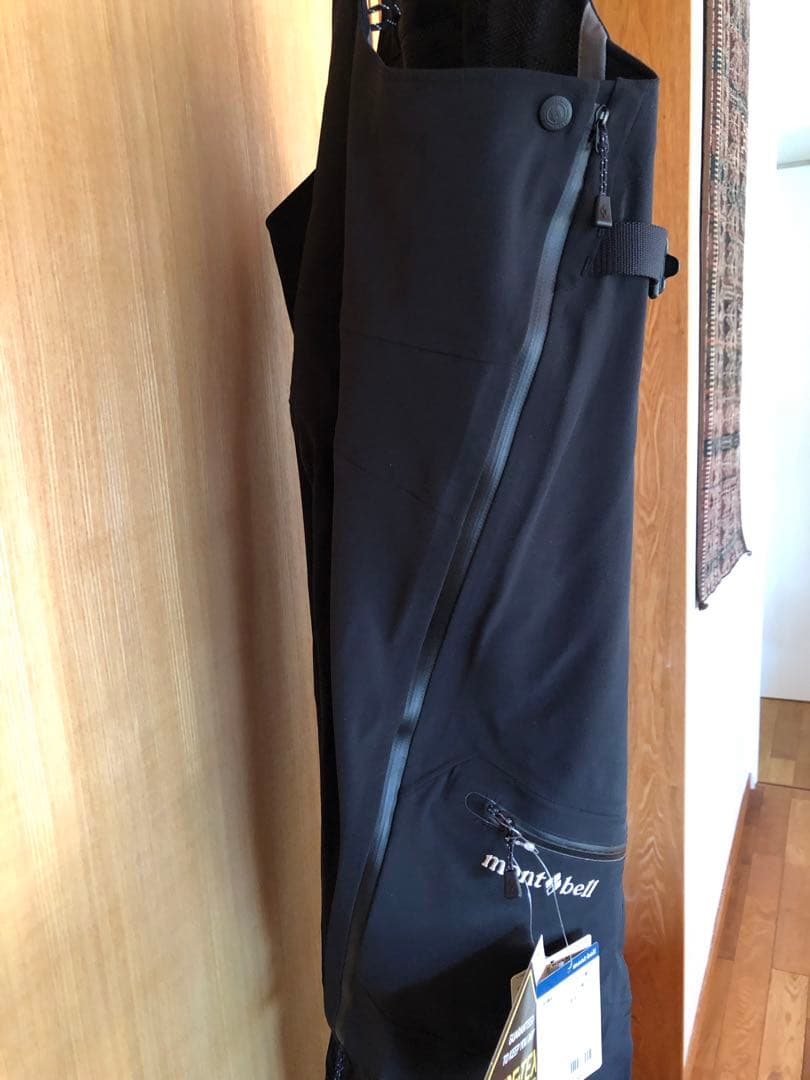 モンベル新品未使用パウダートラックビブ(男女兼用)XS/BK