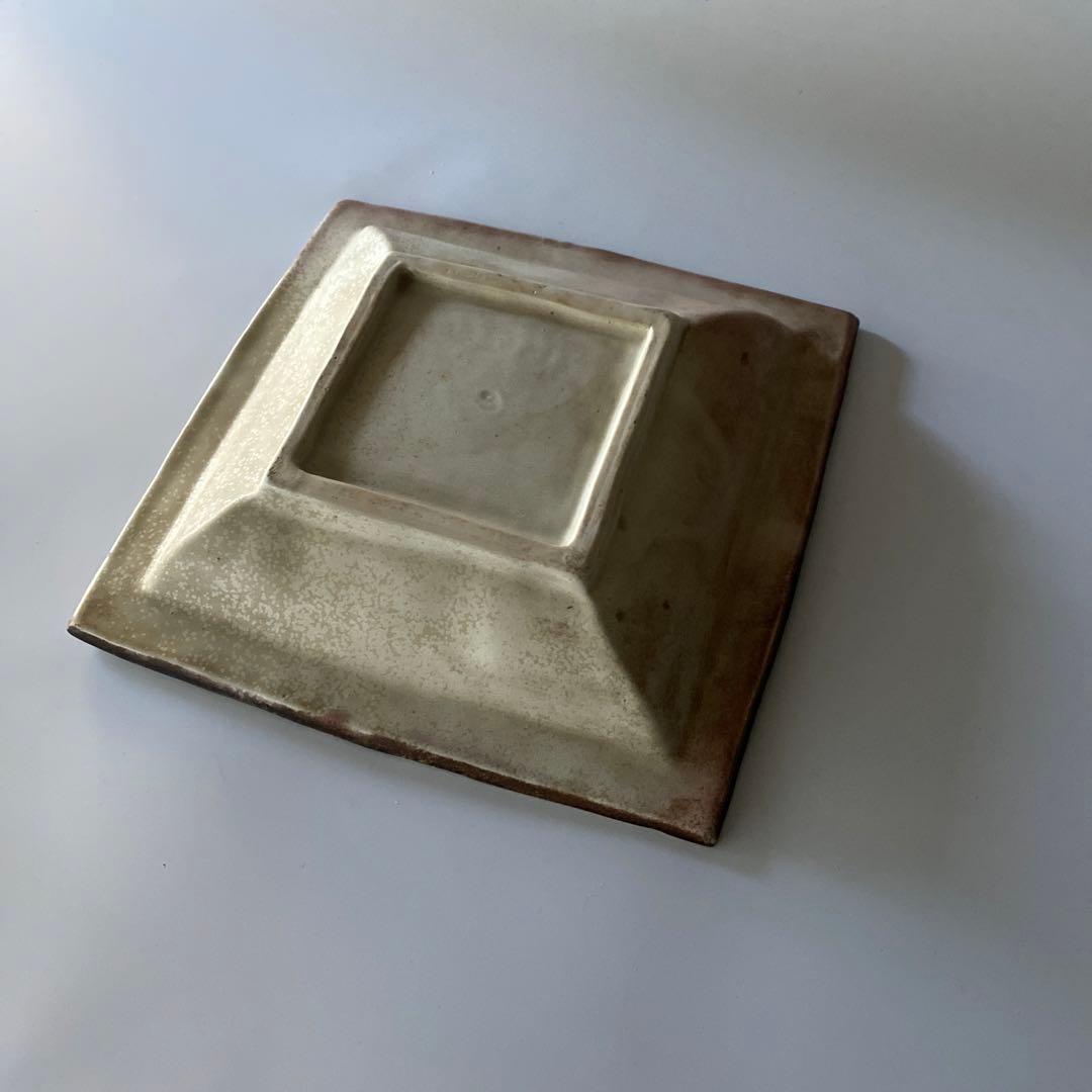 李朝 大皿 角皿 鉄砂文様 飾り皿