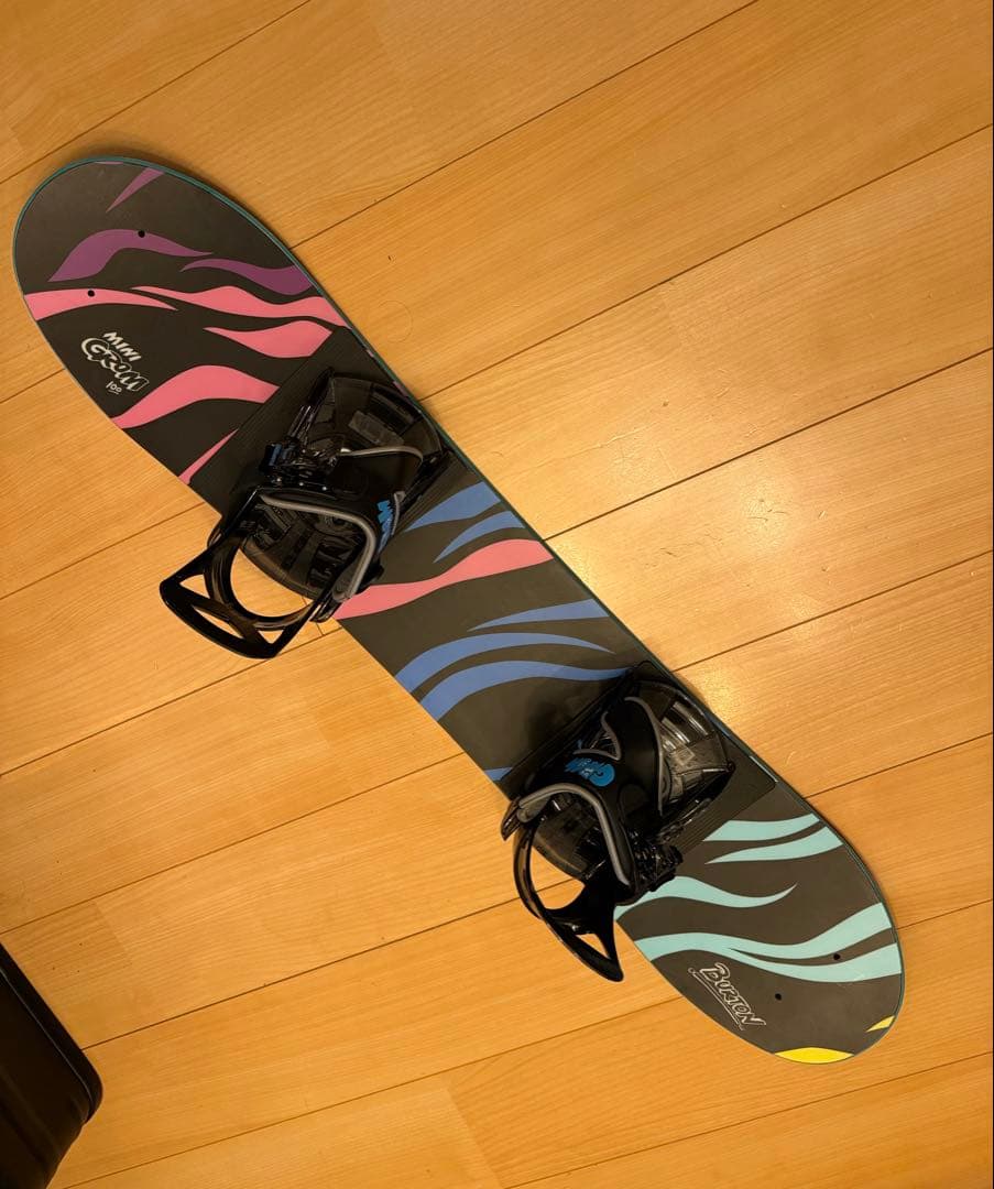 Burton ビンディング付き　バートン ミニグロム キッズ　スノーボード100