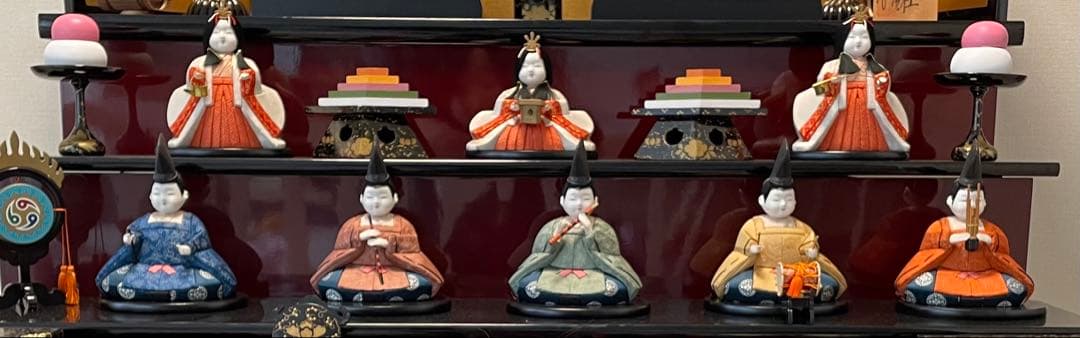 雛人形 五段飾り 雛道具一式 箱あり お雛様なし