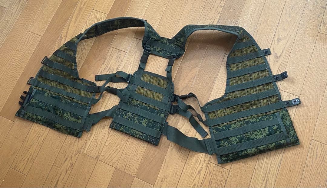 今週末まで値下げ　実物　ロシア軍　6sh112ベスト　デジタルフローラ迷彩