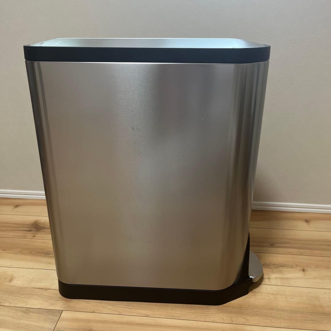 【美品】シンプルヒューマン バタフライステップカン 40L ゴミ箱　分別