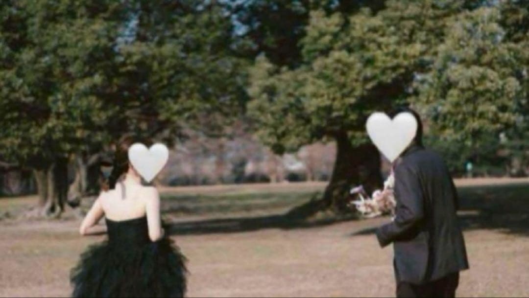 ブラックドレス　前撮りドレス