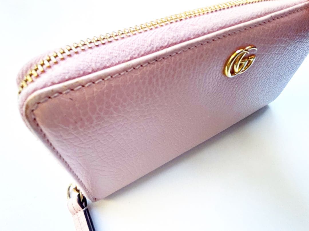 【GUCCI グッチ】ラウンドファスナー 長財布 GGプチマーモント