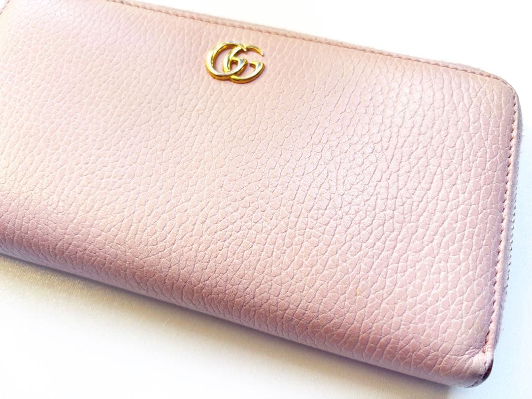 【GUCCI グッチ】ラウンドファスナー 長財布 GGプチマーモント