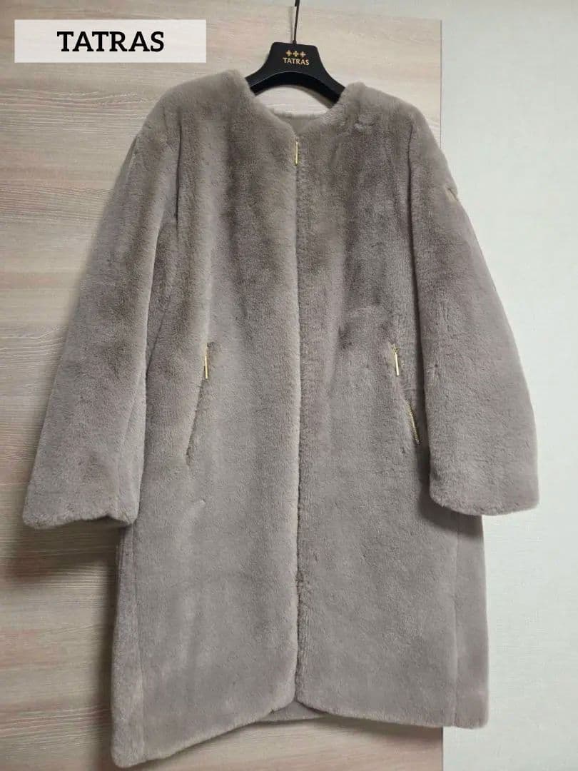 【美品】TATRAS ファーコート　Mサイズ
