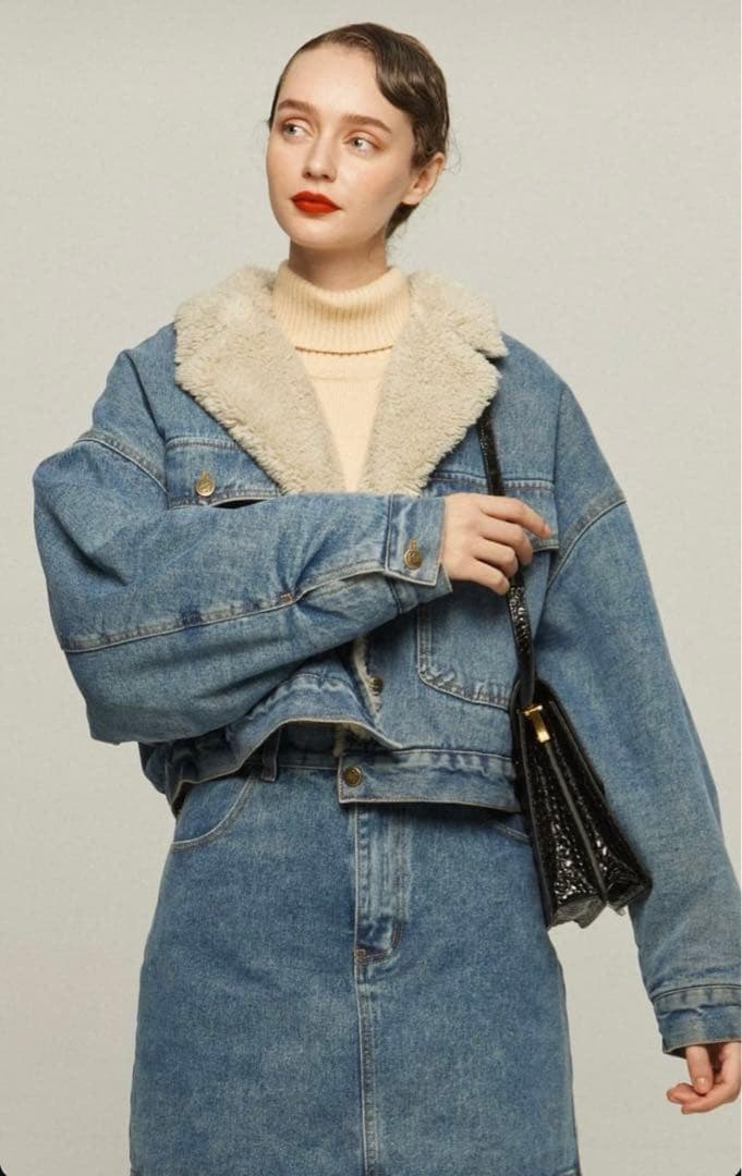 Tnewties　犬の鳴き声なびっくり　デニムジャケット　L