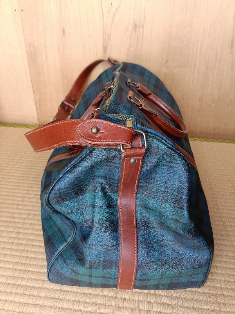 POLO RALPH LAURENタータンチェック ボストンバッグ 大容量