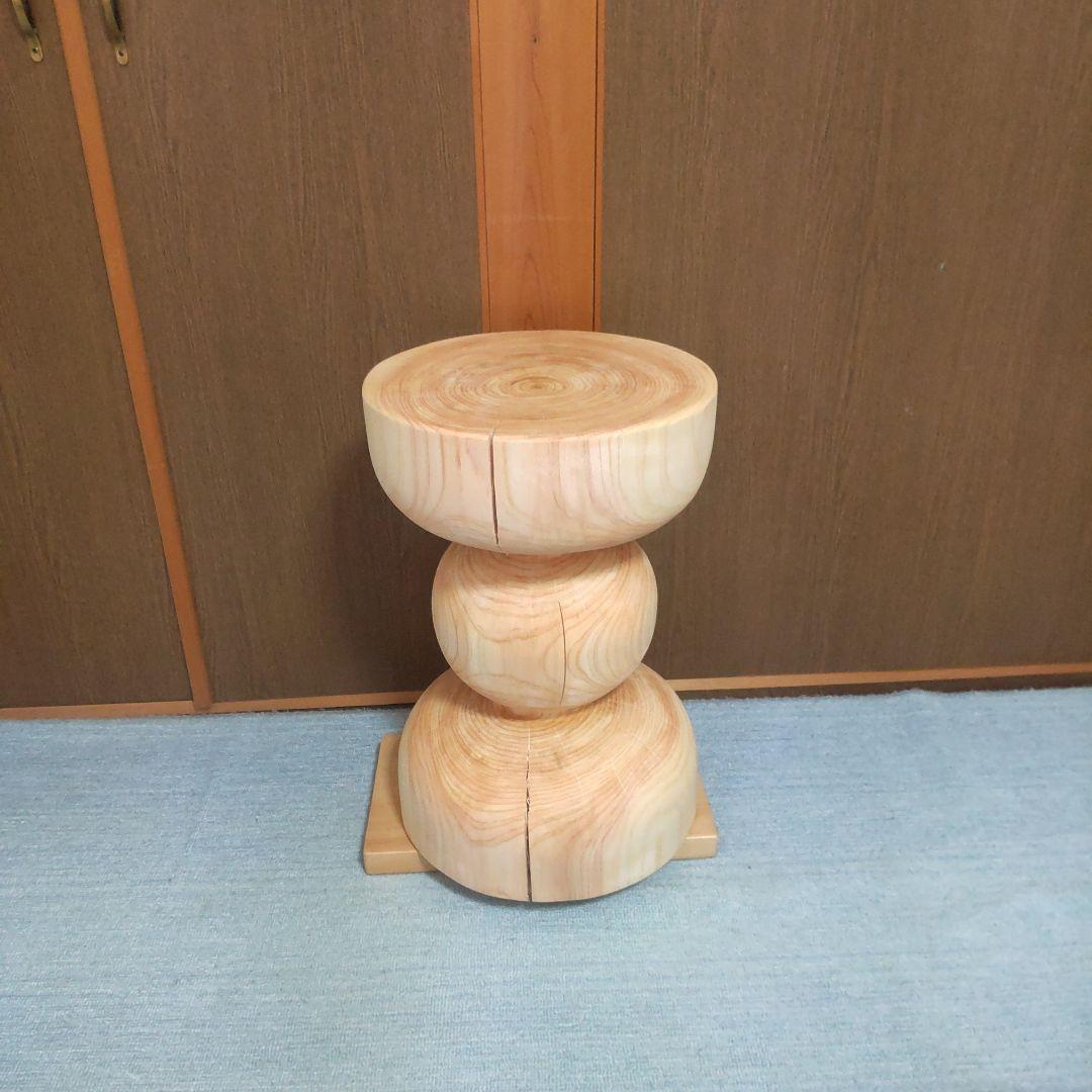 Tomomiさん専用檜丸太椅子スツール