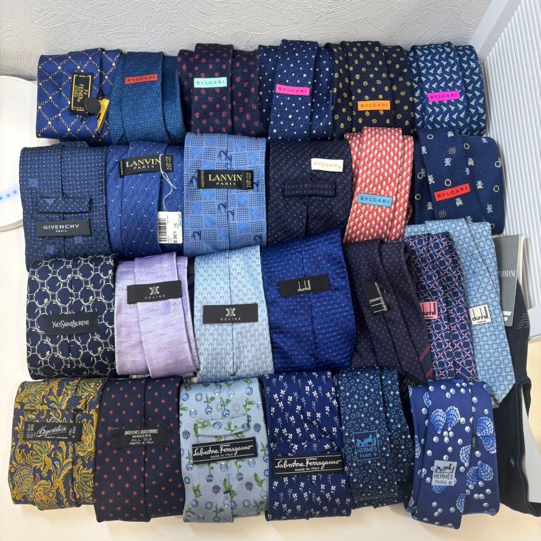 桑*ー様 ネクタイまとめ 25本セット ブランド HERMES CELINE F