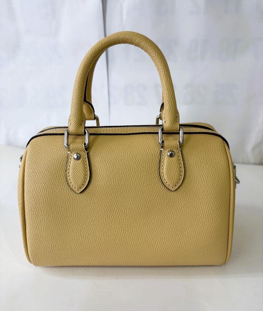 ほぼ未使用　コーチ ミニ ローアン ショルダーバッグ 2way PVC ホワイト