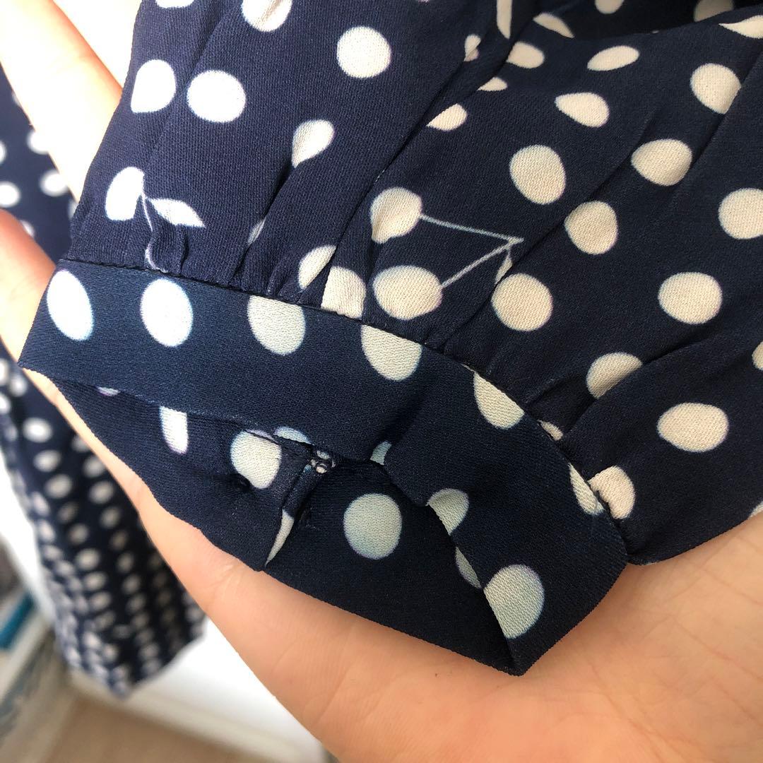 Bonpoint ボンポワンワンピース4A ネイビー