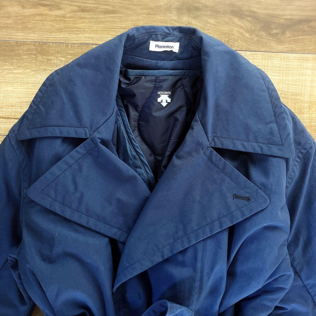 プランテーション × DESCENTE 3WAYロングコート M ネイビー