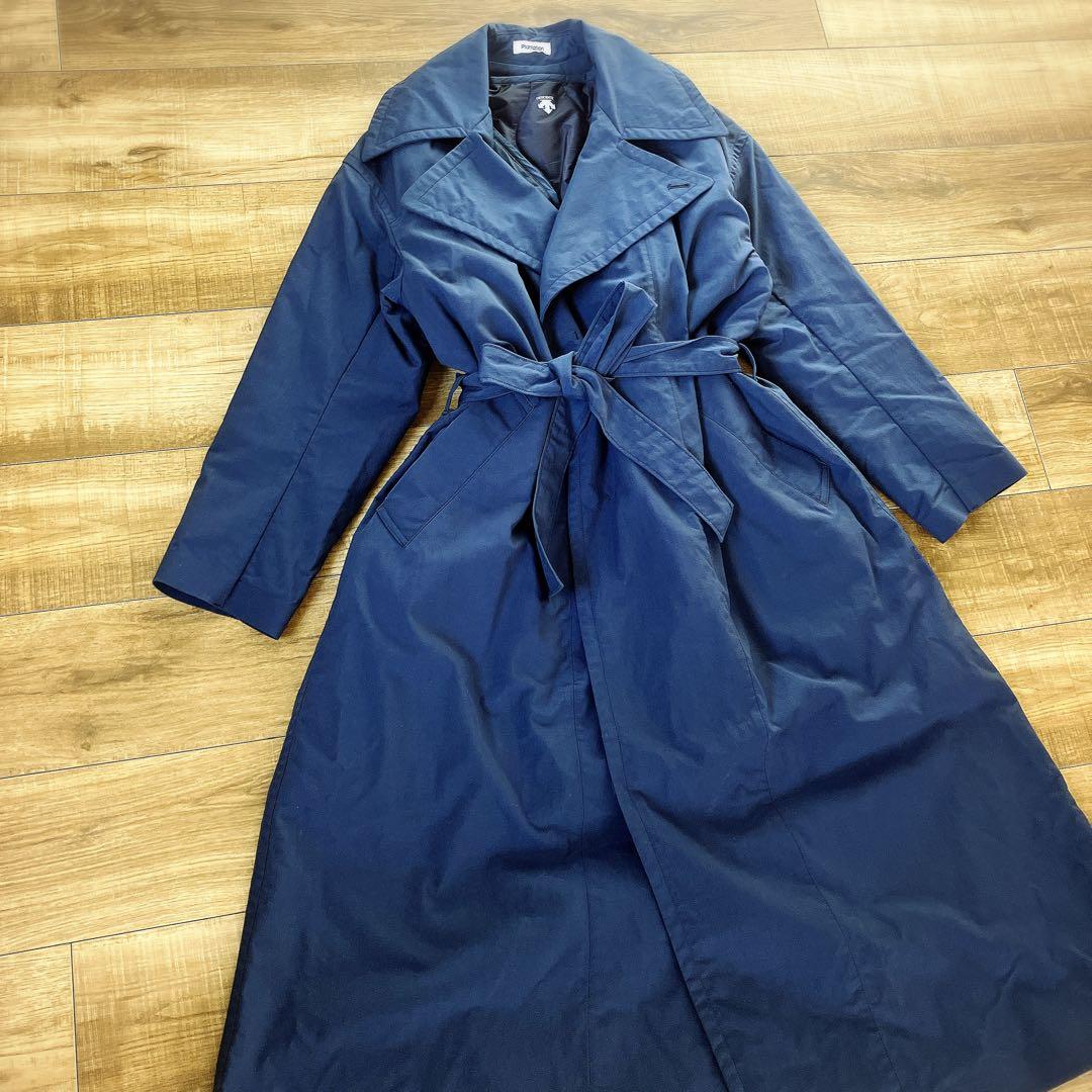 プランテーション × DESCENTE 3WAYロングコート M ネイビー