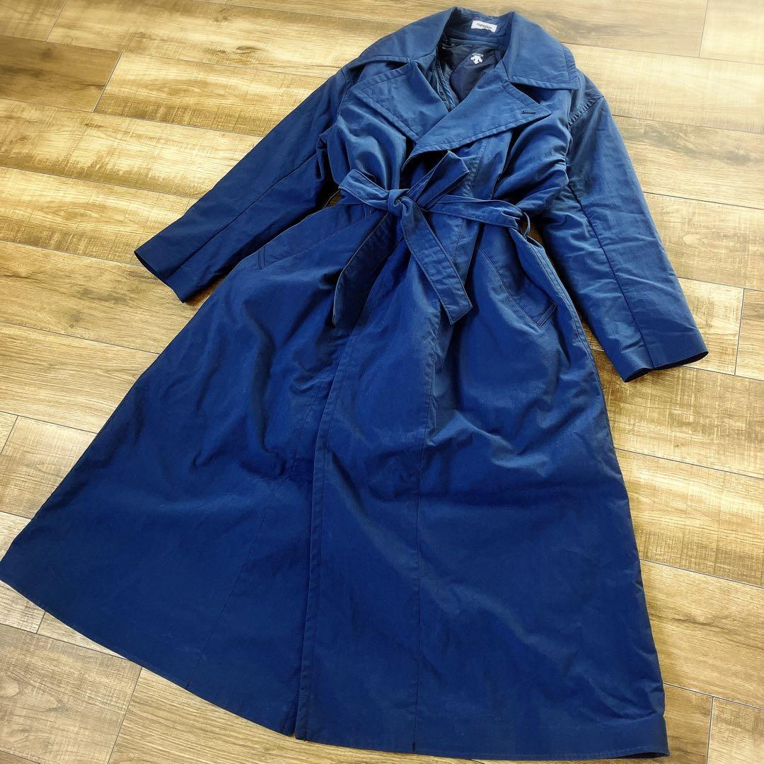 プランテーション × DESCENTE 3WAYロングコート M ネイビー