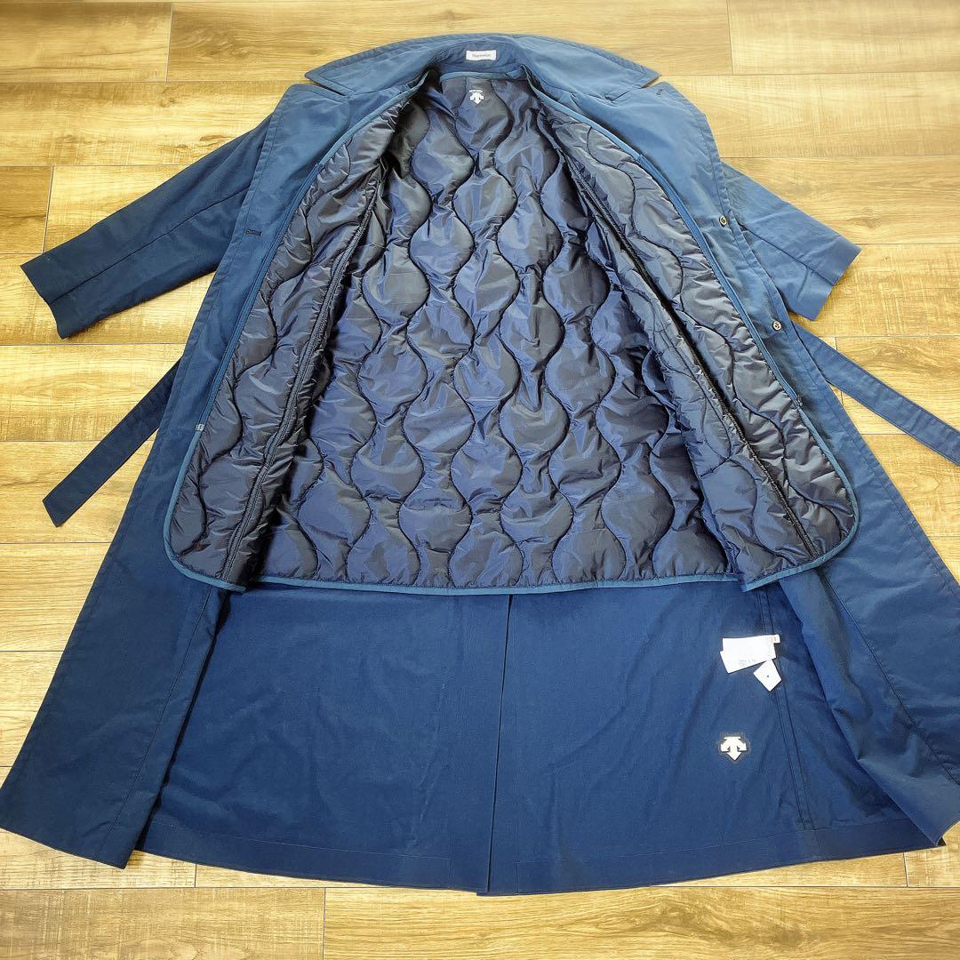 プランテーション × DESCENTE 3WAYロングコート M ネイビー