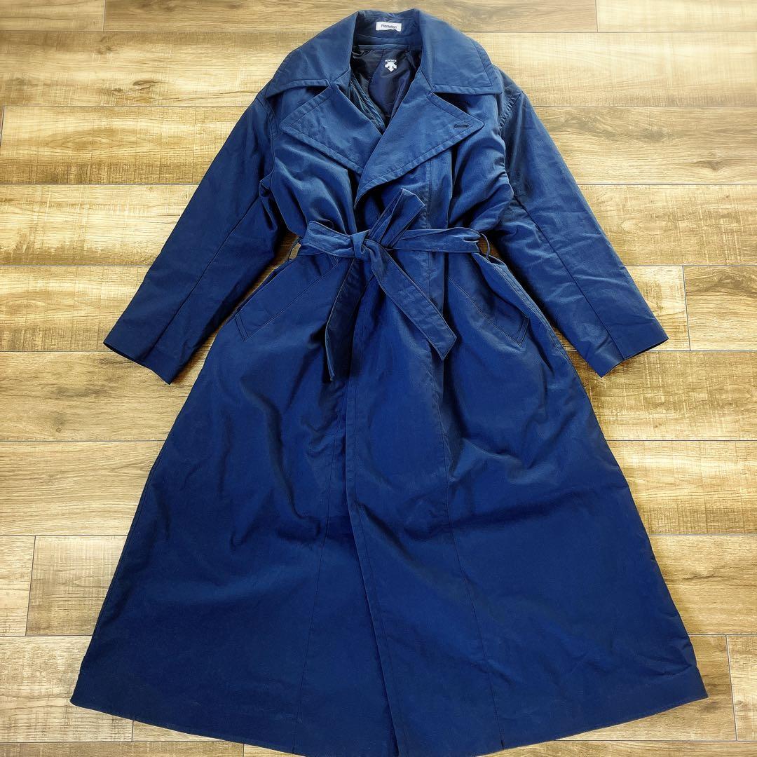 プランテーション × DESCENTE 3WAYロングコート M ネイビー