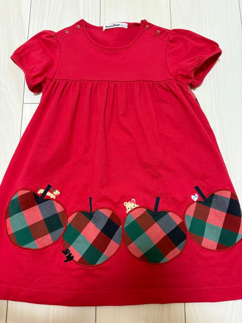 【美品】ファミリア　ワンピース　100㎝