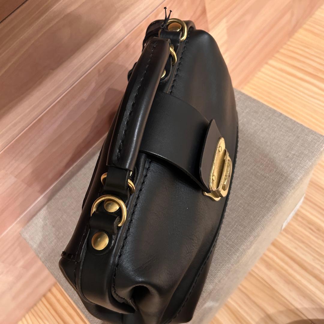 HERZ ヘルツ CW-7 ブルドッグ 本革 日本製 美品 ブラック