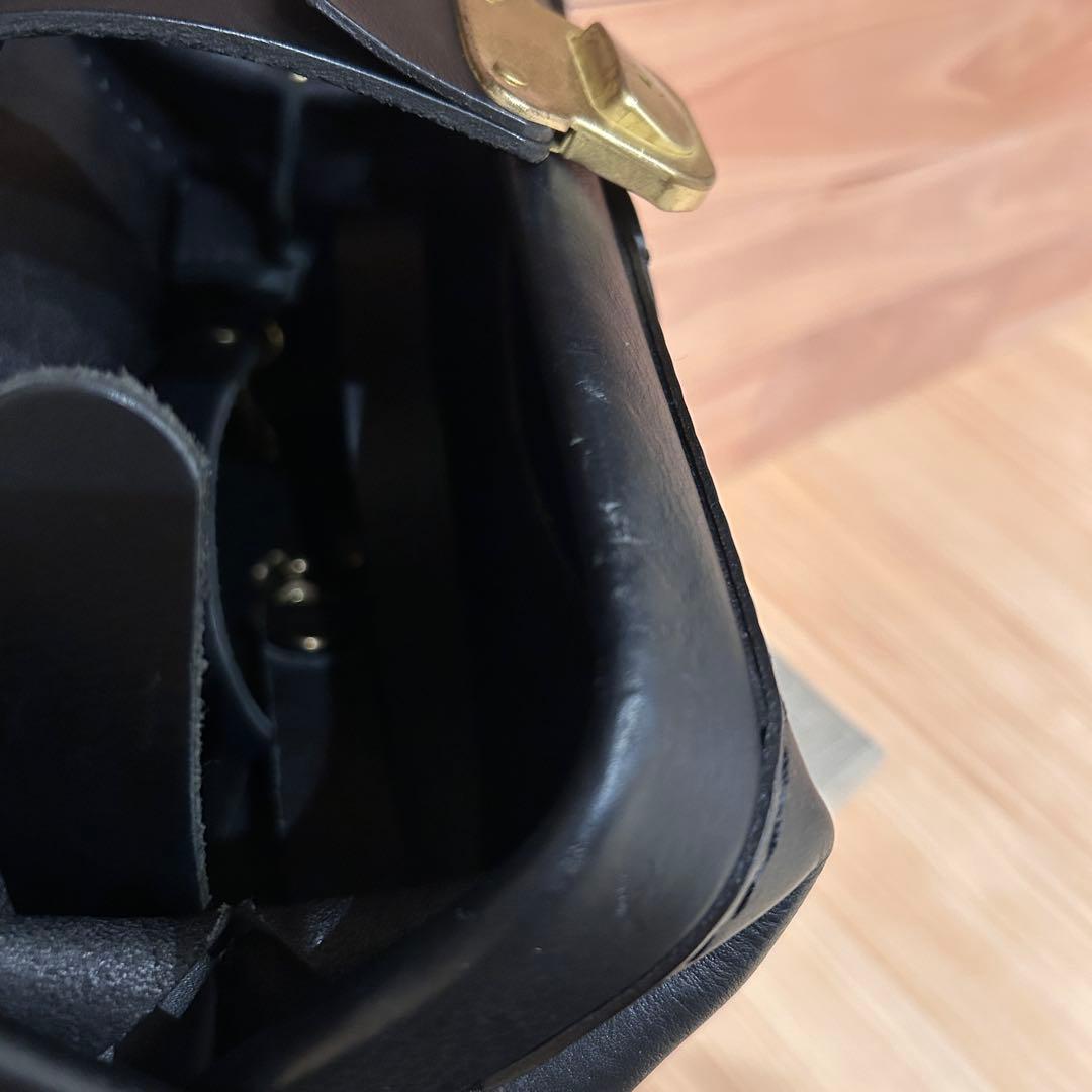 HERZ ヘルツ CW-7 ブルドッグ 本革 日本製 美品 ブラック