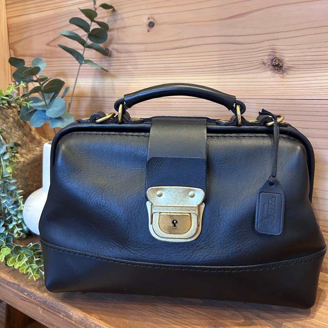 HERZ ヘルツ CW-7 ブルドッグ 本革 日本製 美品 ブラック