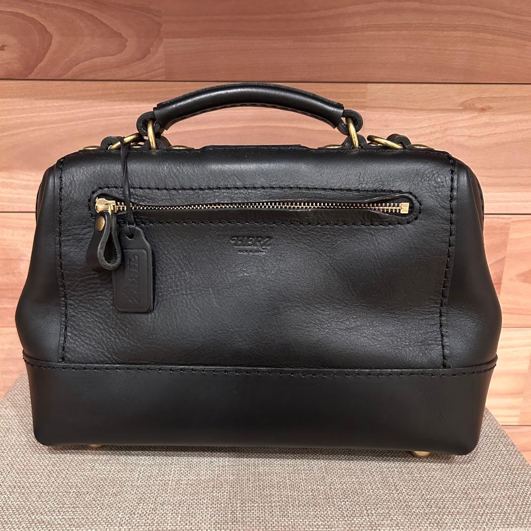 HERZ ヘルツ CW-7 ブルドッグ 本革 日本製 美品 ブラック