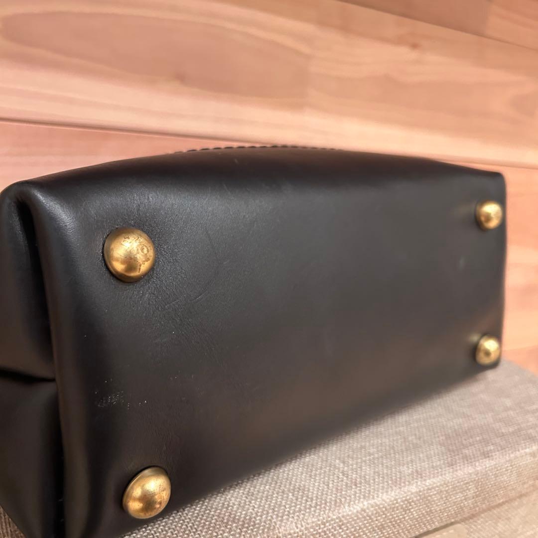 HERZ ヘルツ CW-7 ブルドッグ 本革 日本製 美品 ブラック